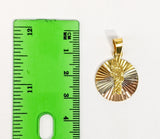 Plated Tri-Gold Saint Jude Thaddaeus Pendant