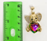 Plated Elephant Pendant