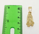 Plated Dainty Virgin Mary 3mm Cuban Chain Necklace