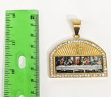 Stainless Steel Gold The Last Supper Pendant
