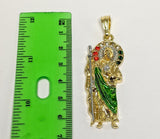 Plated Multicolor Saint Jude Thaddaeus Pendant