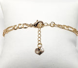 Plated Tri-Gold Virgin Mary Bracelet