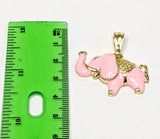 Plated Elephant Pendant