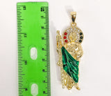 Plated Multicolor Saint Jude Thaddaeus Pendant