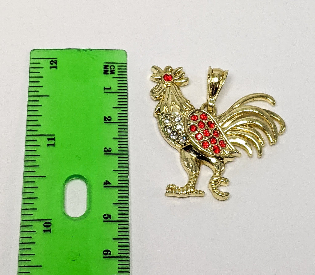 Gold Chicken Charm 