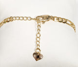 Plated Tri-Gold Virgin Mary Guadalupe Bracelet