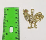 Plated Rooster Pendant