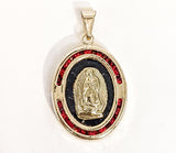 Stainless Steel Gold Virgin Mary Pendant