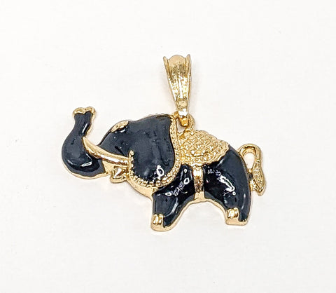 Plated Elephant Pendant