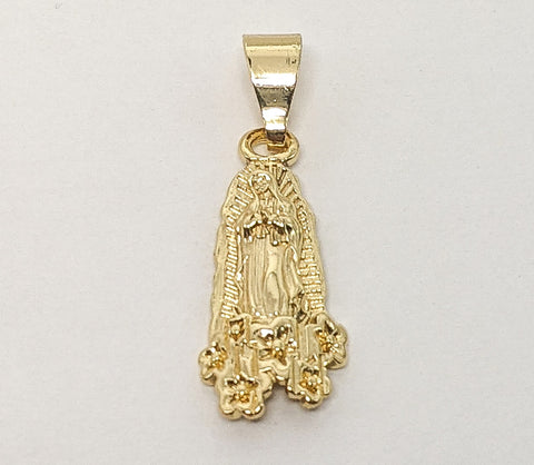 Plated Mini Dainty Virgin Mary Pendant