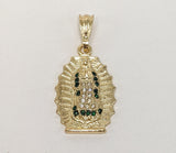 Plated Virgin Mary Pendant