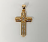 Plated 18K Bronze Cross Pendant*