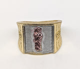 Plated Tri-Gold Saint Jude Design Ring