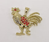 Plated Rooster Pendant