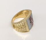 Plated Tri-Gold Saint Jude Design Ring