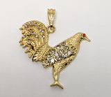 Plated Rooster Pendant