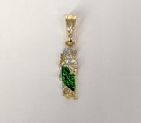 Plated Multicolor Dainty Saint Jude Pendant