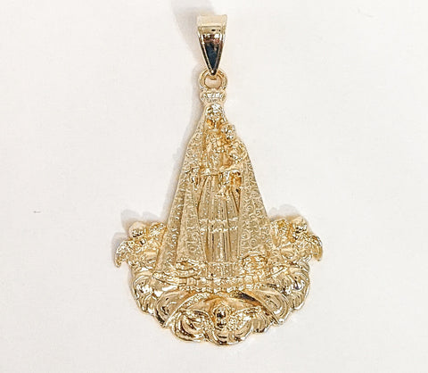 Plated Virgin Mary Pendant