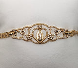 Plated Virgin Mary Bracelet