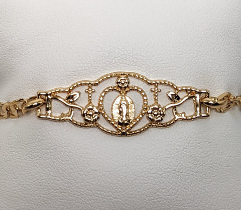 Plated Virgin Mary Bracelet