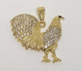 Plated Rooster Pendant