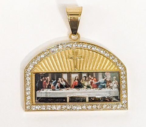 Stainless Steel Gold The Last Supper Pendant