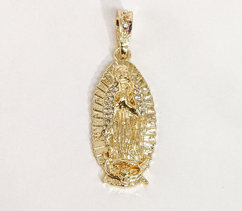 Plated Virgin Mary Pendant