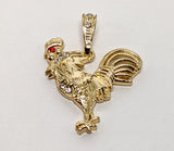 Plated Rooster Pendant