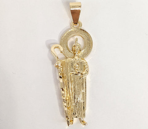 Plated Saint Jude Thaddaeus Pendant