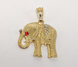 Plated Elephant Pendant