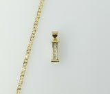 Plated Dainty Letter "I" 2.5mm Star Chain Necklace