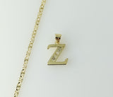 Plated Dainty Letter "Z" 2.5mm Star Chain Necklace