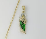 Plated Small Multicolor Saint Jude 3mm Star Chain Necklace