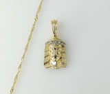 Plated Jesus 14K Twist Chain Necklace