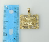 A delicate gold-plated pendant featuring a star-shaped design inspired by Christianity's The Last Supper. 
A gold-plated