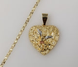 Gold plated chain necklace featuring an archangel pendant design
Gold plated chain necklace with a pendant of Saint Mic