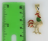 Country Cottagecore Multicolor Dainty Rooster Plated 3mm Star Chain Necklace