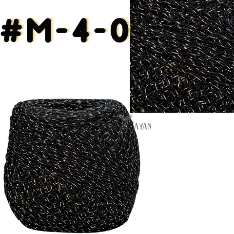 Black 100g Crystal Glitter Crochet Mexican Yarn Hilo Estambre Cristal Brillo #M-4-0