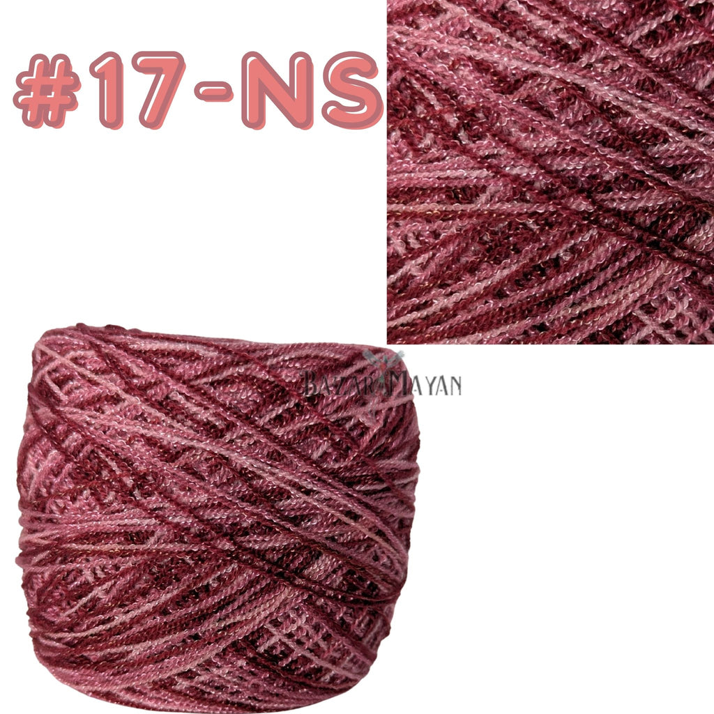 Multi 100g Crystal Crochet Mexican Yarn Thread -Hilo Estambre Cristal #17-NS