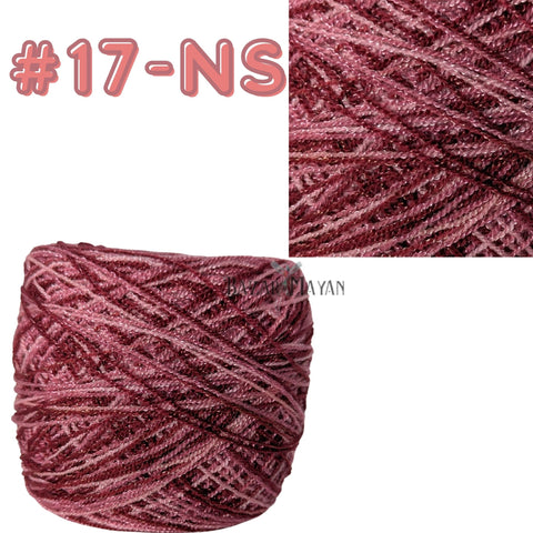 Multi 100g Crystal Crochet Mexican Yarn Thread -Hilo Estambre Cristal #17-NS
