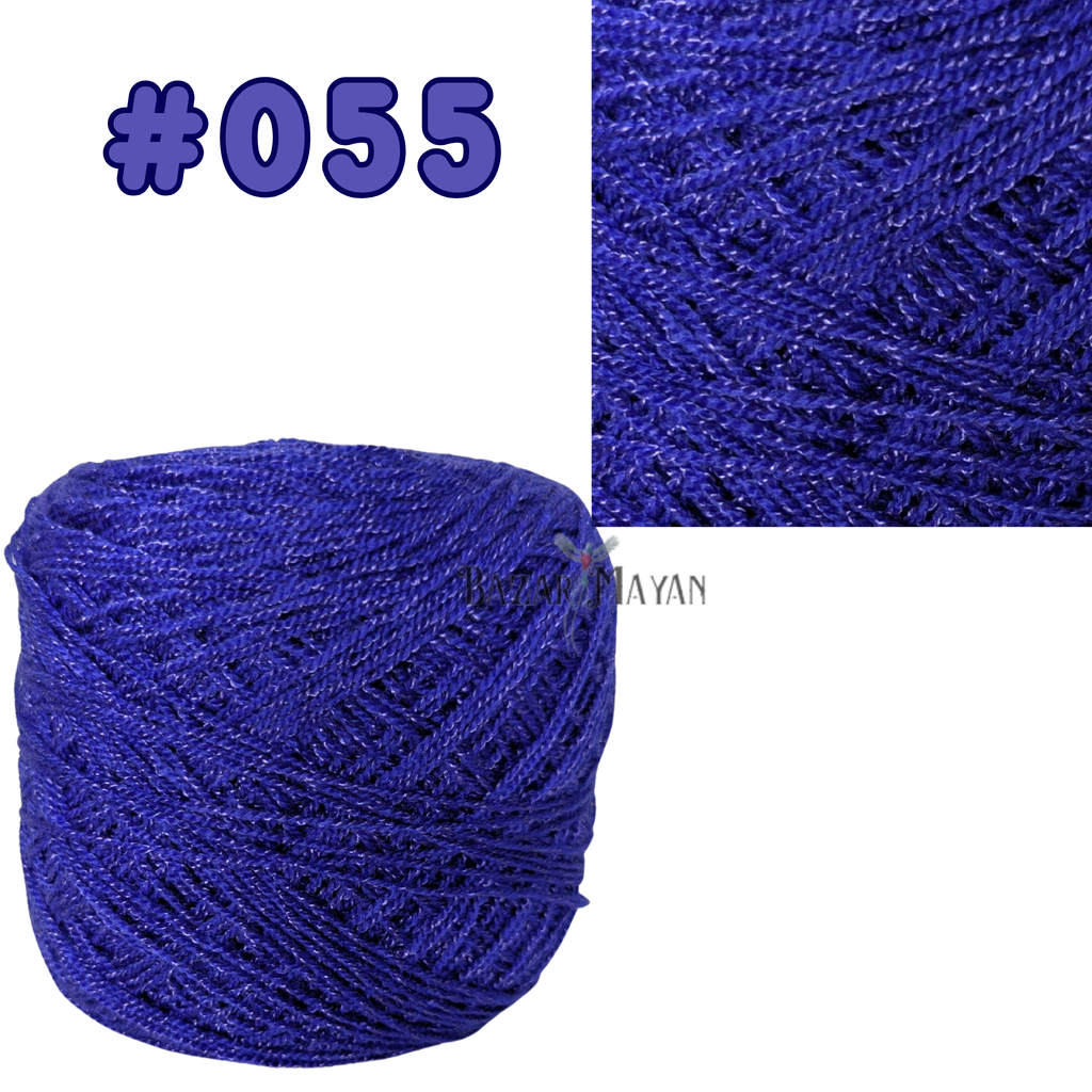 Purple 100g Crystal Crochet Mexican Yarn Thread -Hilo Estambre Cristal #055