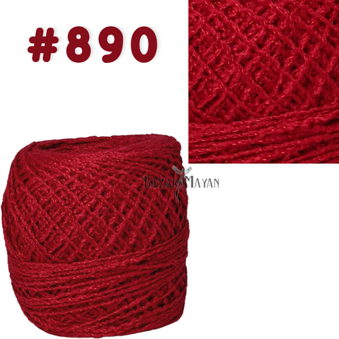 Red 100g Brisa Crochet Mexican Yarn Thread - Hilo Estambre Brisa Tejer #890