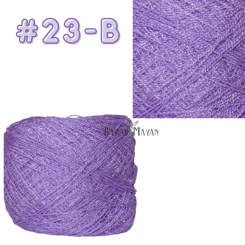 Purple 100g Crystal Crochet Mexican Yarn Thread -Hilo Estambre Cristal #23-B