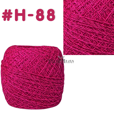 Pink 100g Crystal Glitter Crochet Mexican Yarn Hilo Estambre Cristal Brillo #H-88