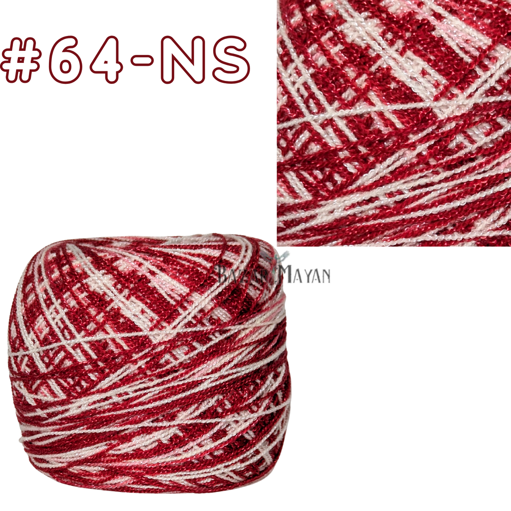 Multi 100g Crystal Crochet Mexican Yarn Thread -Hilo Estambre Cristal #64-NS