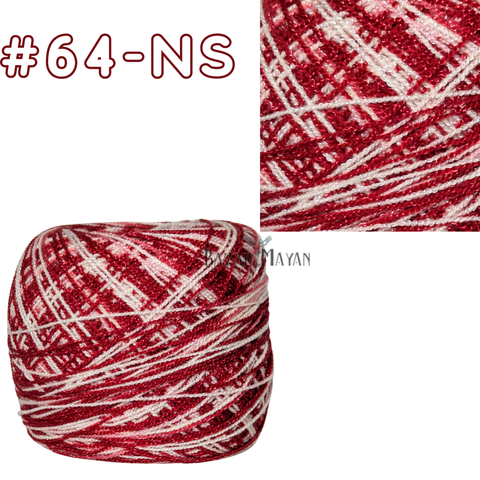 Multi 100g Crystal Crochet Mexican Yarn Thread -Hilo Estambre Cristal #64-NS