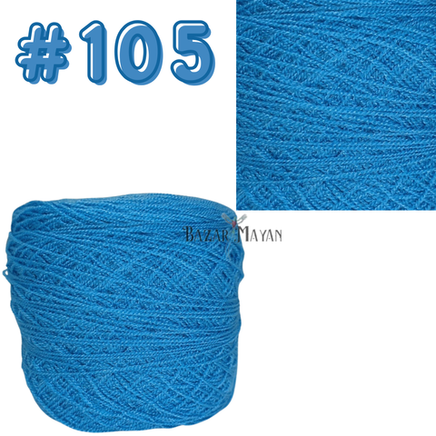 Blue 100g Crystal Crochet Mexican Yarn Thread -Hilo Estambre Cristal #105