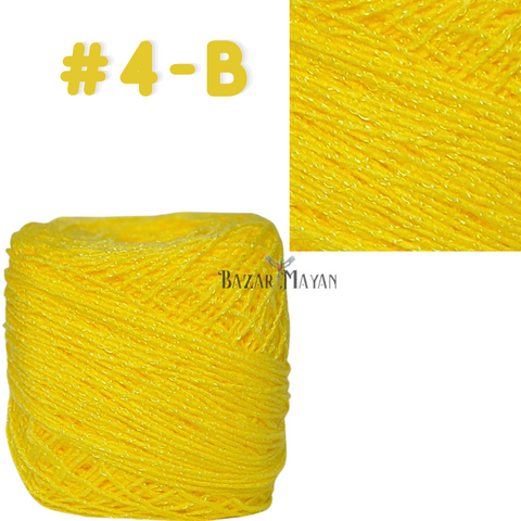 Yellow 100g Brisa Crochet Mexican Yarn Thread - Hilo Estambre Brisa Tejer #4-B