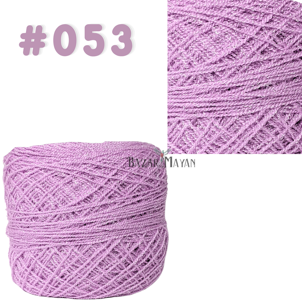 Purple 100g Crystal Crochet Mexican Yarn Thread -Hilo Estambre Cristal #053