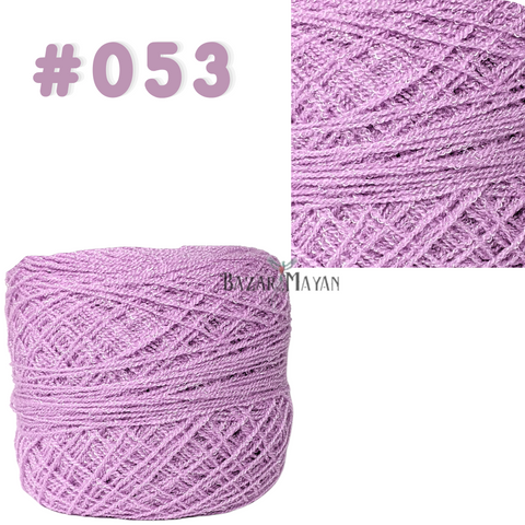 Purple 100g Crystal Crochet Mexican Yarn Thread -Hilo Estambre Cristal #053